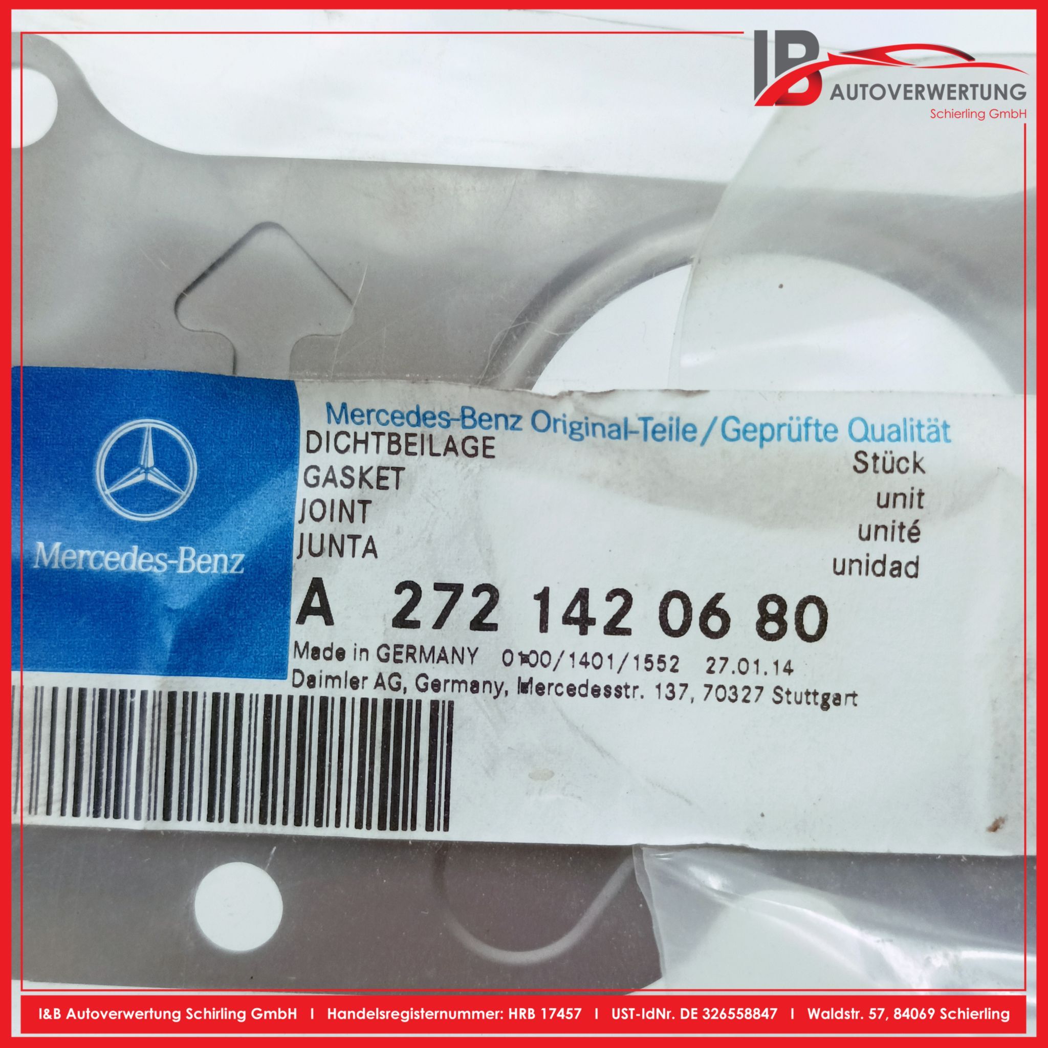 Dichtung, Abgaskrümmer DichtbeilageMERCEDES BENZ